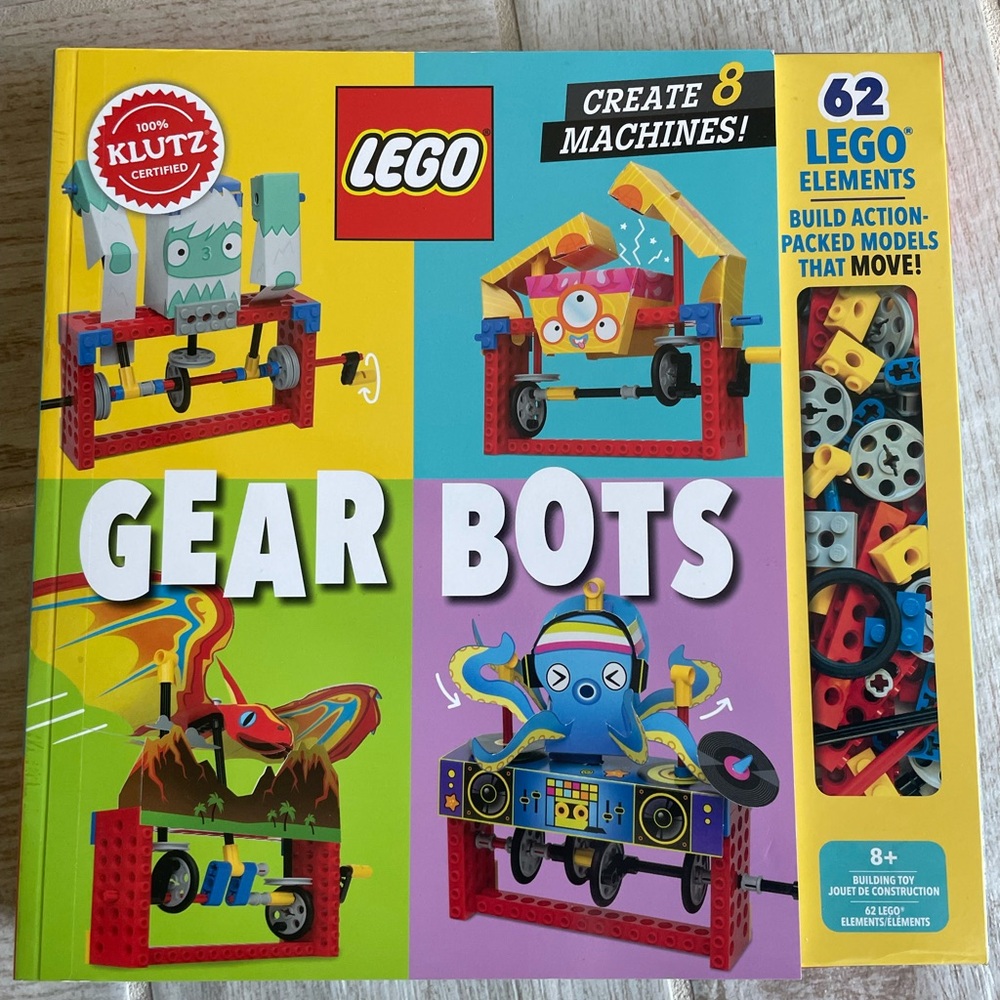 LEGO Klutz Gear Bots Building Set - Red, Blue, Yellow